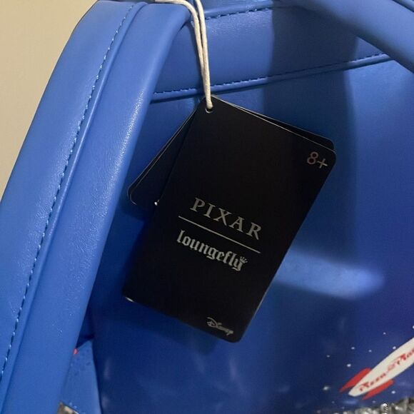 Disney Pixar Toy Story loungefly blue pizza planet mini bookbag back pack - Picture 10 of 11